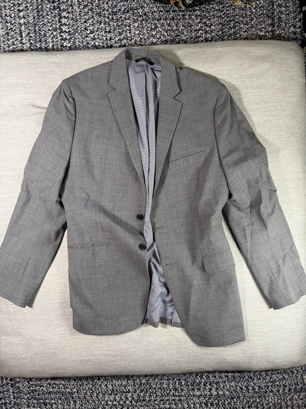 Banana Republic Light Gray Two-Button Sport Coat